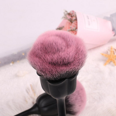 brocha de maquillaje de flor rosa (2)