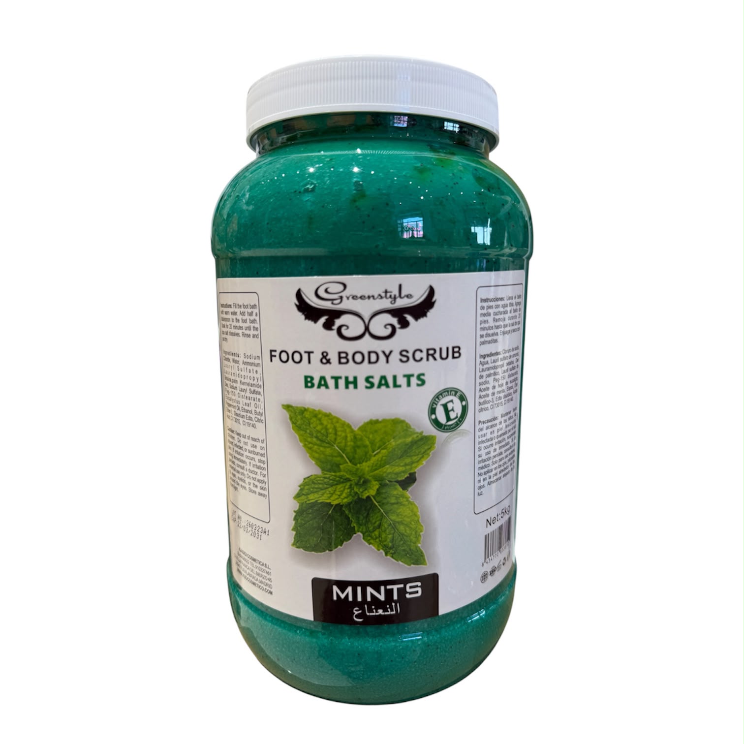 EXFOLIANTE SAL MENTA 5KG GREENSTYLE